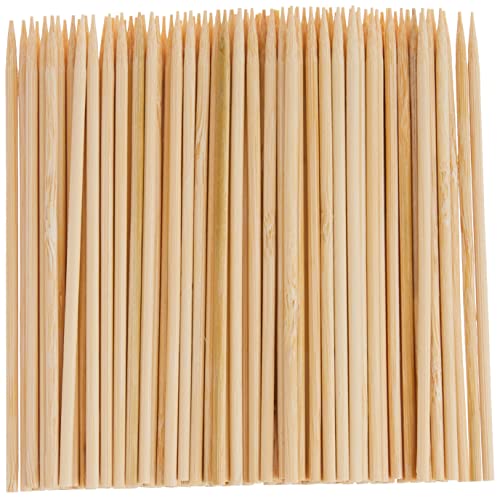 HIC Harold Import Co. HIC Bamboo BBQ, Kabob and Grill Skewers, 4-Inches Long, Set of 100, 4 Inch, Brown