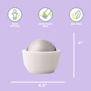 Chef'n 101-738-237 Dash Salt & Sugar Cellar with Flip Top Cover, 3 7/8-inches by 4 1/4-inches, White