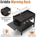 Yukon Glory Griddle Warming Rack, perfect for keeping food warm while cooking.
