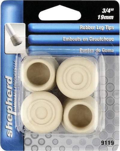 3/4"  White Rubber Leg Tips