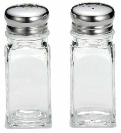Square Salt And Pepper Shaker 2pk
