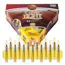 Pre-Filled Menorah Oil Cup Candles - 100% Olive Oil with Cotton Wick in Glass Cup - Medium Size, 44 per Pack