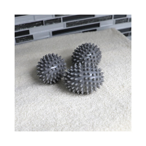 Home Basics Spiked Plastic Dryer Balls, Grey