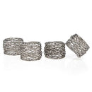 Round Mesh Napkin Rings, Set of 4