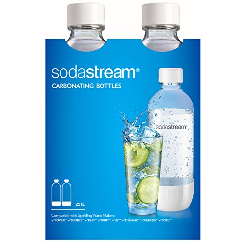 SodaStream Dishwasher Safe 1L Classic Carbonating Bottle White