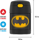 THERMOS FUNTAINER 10 Ounce Stainless Steel Vacuum Insulated Kids Food Jar, Batman