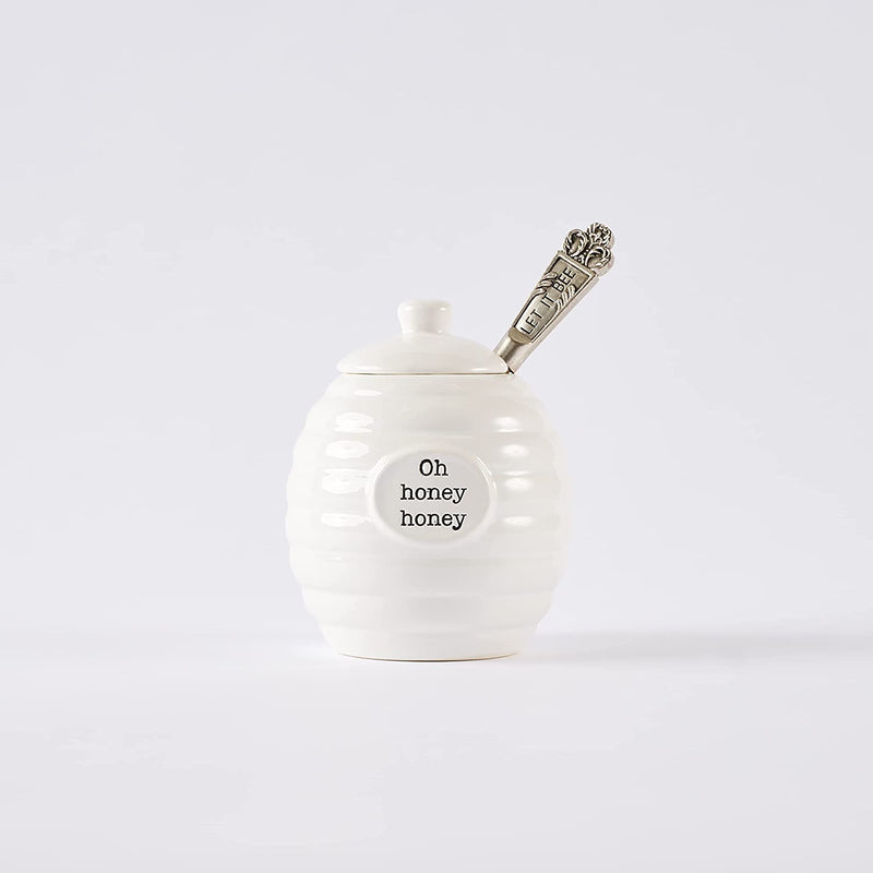 Mud Pie Honey Pot Serving Set, 4x3, Bee Hive