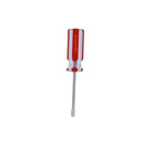 KC Standard Flathead Screwdriver, Red & White Handle, 1/4 inch by 4 inch
