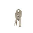 KC Quality Pliers - 7 inch curved locking pliers, featuring a silver metal finish and a curved jaw design for various gripping tasks.