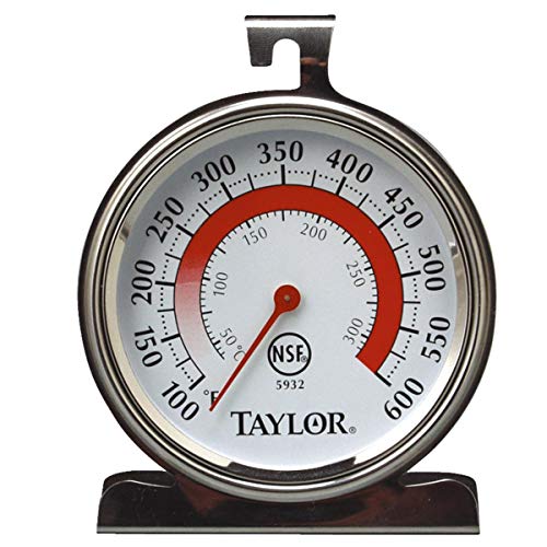 Taylor Oven Thermometer 100 Deg F To 600 Deg F 3-1/4" X 3-3/4" Dial