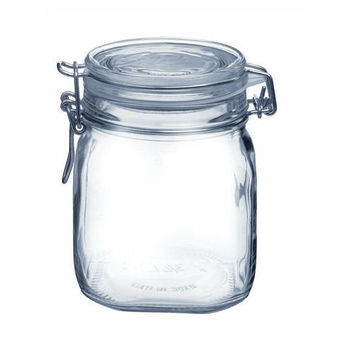 Bormioli Rocco Fido Clear Glass Jar with 85 mm gasket, .75 Liter