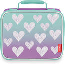 THERMOS Non-Licensed Soft Lunch Box, Purple Hearts