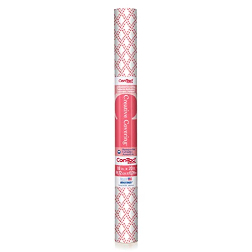 Con-Tact Brand Creative Covering Self-Adhesive Vinyl Drawer and Shelf Liner, 18''x9', Arbor Rose