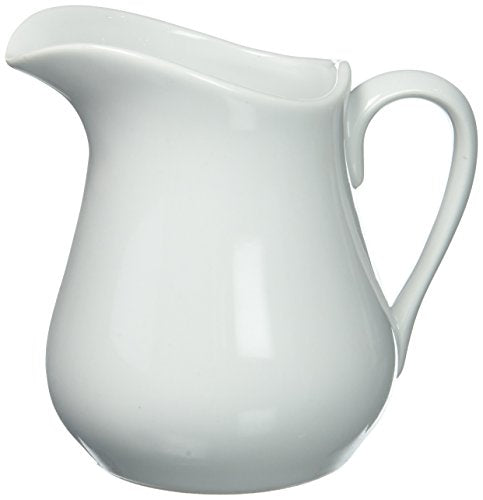 HIC Creamer Pitcher with Handle, Fine White Porcelain, 8-Ounces