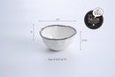 Elegant Pampa Bay Salerno small white bowl with a distinctive silver beaded edge, ideal for serving or decor.