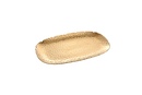 Pampa Bay Golden Millennium large serving platter, showcasing its unique textured gold finish and sophisticated design for serving food.