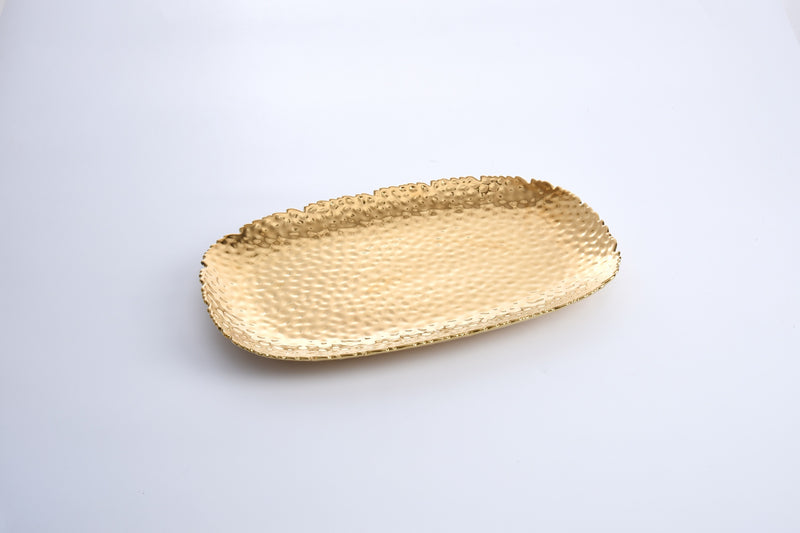 Porcelain Extra Large Gold Serving Platter