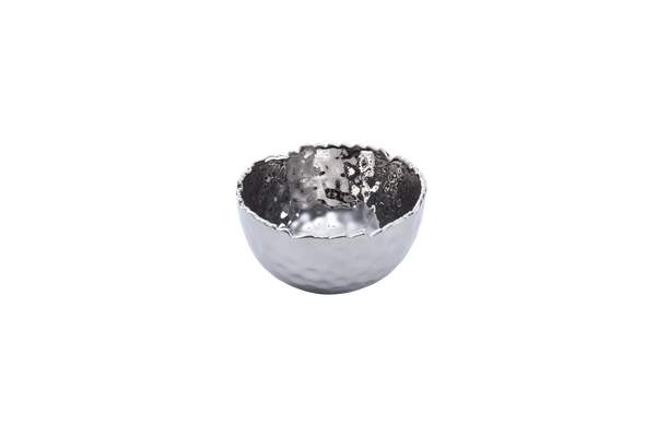 Ceramic Silver Snack Bowl