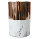 Utensil Holder Copper and Marble Design Athena