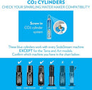 Official SodaStream 60 Liter CO2 Carbonator, essential for operating SodaStream sparkling water makers.