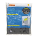 Black open-cell foam air conditioner filter sheet shown flat on a white background.