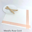 Foil Corner Design Disposable Charger - 16 pcs