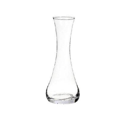 6" Glass Single Flower Vase Clear