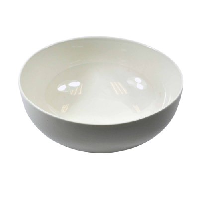 Ceramic White Bowl Shallow 9"