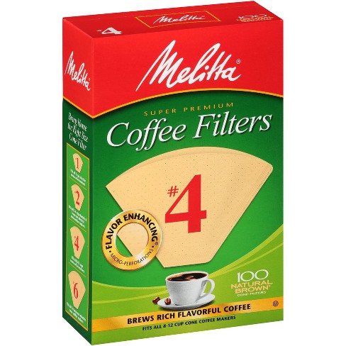 #4 Coffee Filters Natural Brown