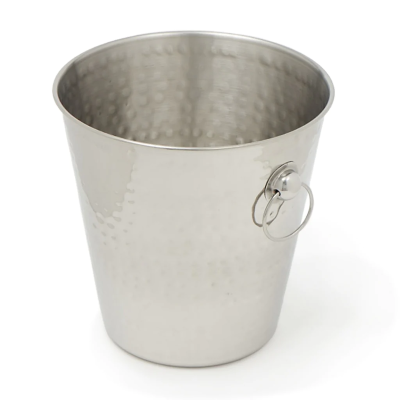 Hammered Stainless Ice Bucket