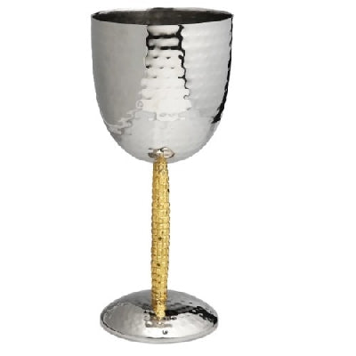 Hammered Goblet With Flat Mosaic