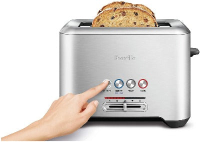 The Bit More 4-Slice Toaster, 16.1 x 8.1 x 7.6 inches, Stainless Steel