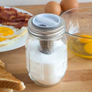 Jarware Salt and Pepper Shaker for Regular Mouth Mason Jars, Grey