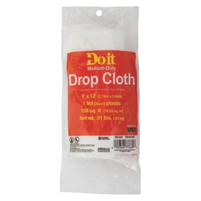 Medium Weight Plastic Drop Cloths