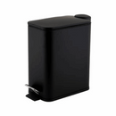 5l Slim Waste Bin Pedal Black