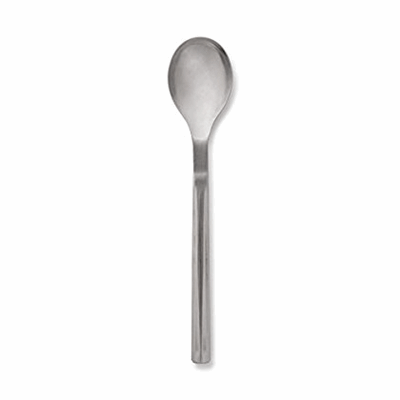 Chef'n Pro Series Cooking Solid Spoon, Standard, Brushed Stainless Steel