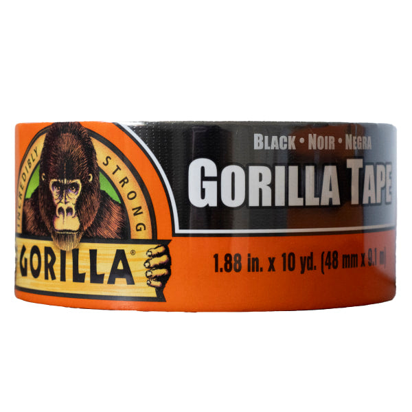 Gorilla Black 1.88 Inch X 10 Yard Duct Tape Single Roll