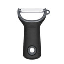 OXO Good Grips Prep Y-Peeler with a straight stainless steel blade and ergonomic silicone handle.