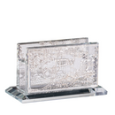 Crystal Mini Match Box Holder Jerusalem Silver