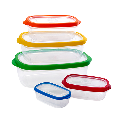 Rectangle Clear View Food Storage Set - 10-Piece
