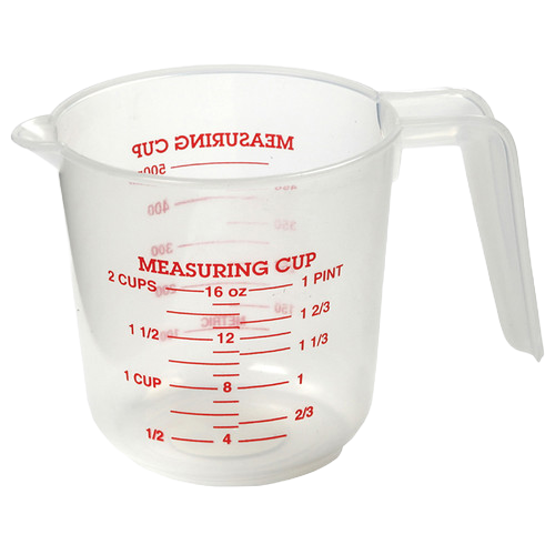 Norpro 2 Cup White Plastic Measuring Cup - 1 Each