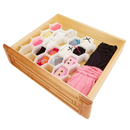 Simplify 34-Compartment Honeycomb Design Drawer Organizer White 13.6 X 14.3
