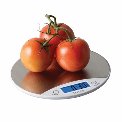 Stainless Steel Digital 11 lb. Capacity Kitchen Scale