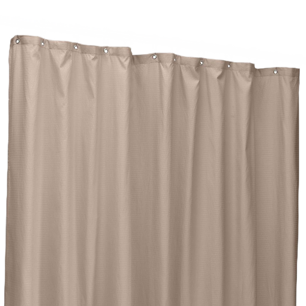 Bath Bliss Microfiber Soft Touch Dash Design Shower Curtain Liner in Taupe