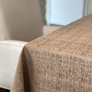 54" x 96" gold tablecloth with elegant sheen