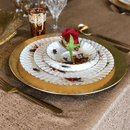 54"x96" Elegance Tablecloth- Dreamy Gold