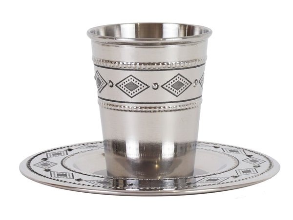 Stainless Steed Kiddush Cup Set ( 140 Ml 4.7 Oz)