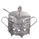 Nua Collection 59304 Silver Plated Charoset & Salt Water Dish 6 X 5 in.
