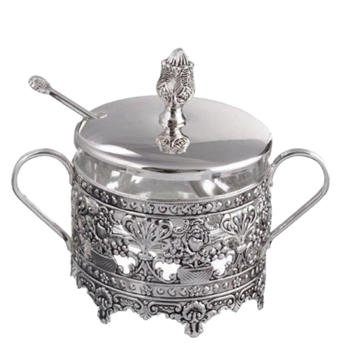 Nua Collection 59304 Silver Plated Charoset & Salt Water Dish 6 X 5 in.