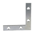 60989 2.5 in. Flat Corner - Zinc